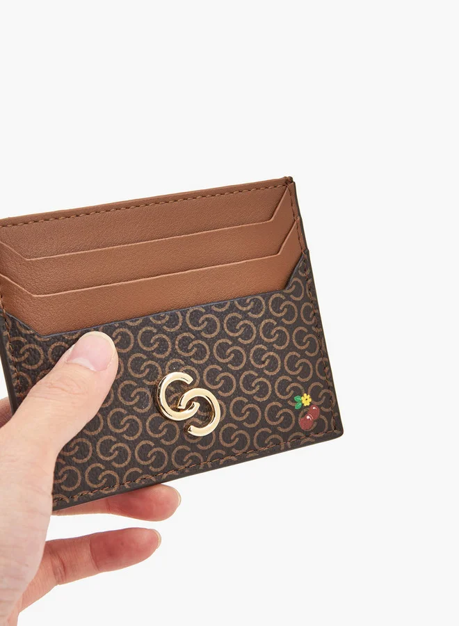 سيليست Monogram Print Card Holder